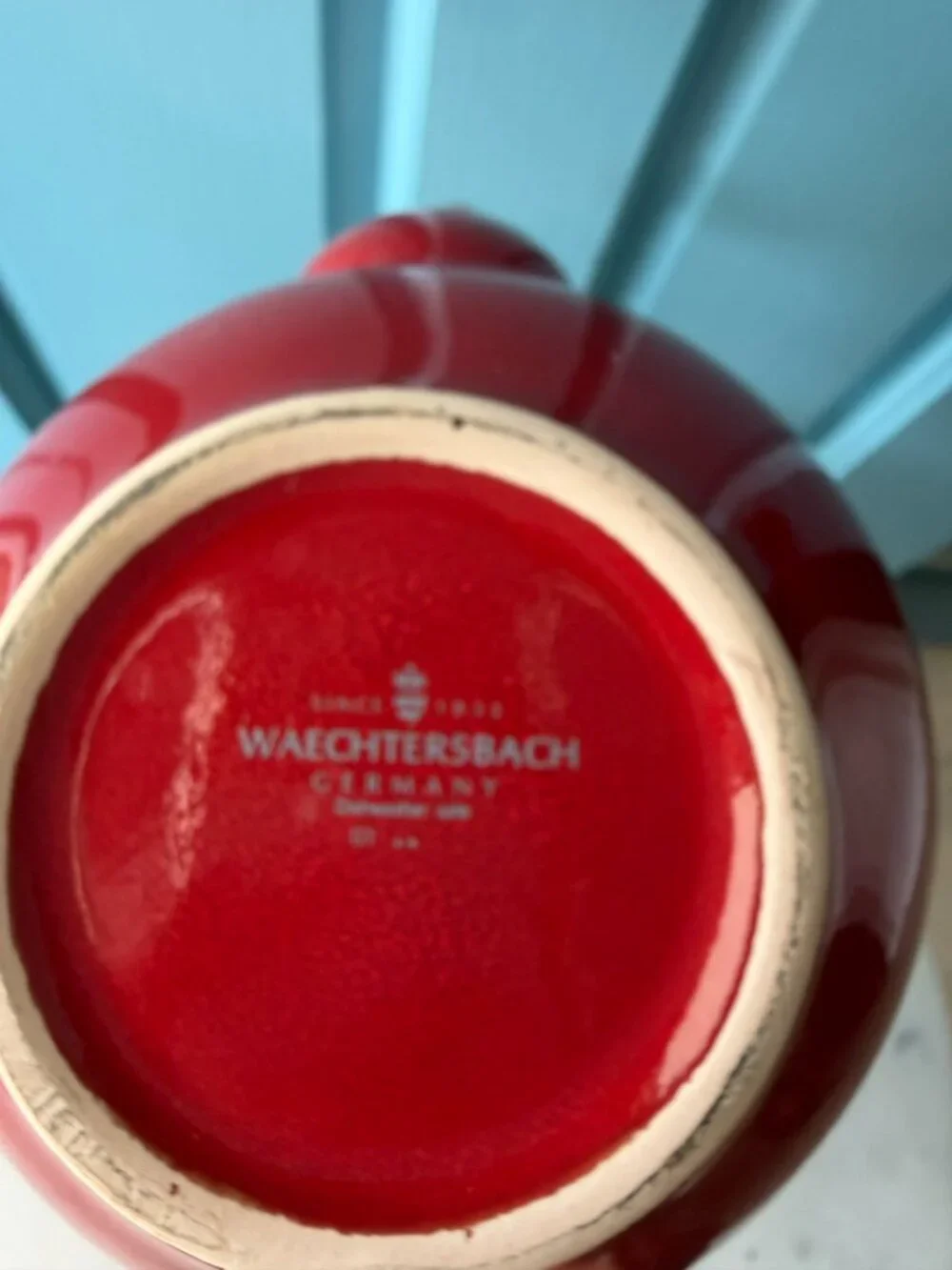 Vintage Waechtersbach Teapot in Desired Cherry Red Color- Germany 1990s.